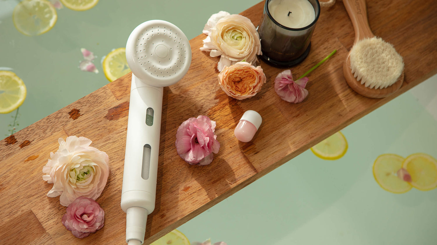 aromatherapy shower with water filter