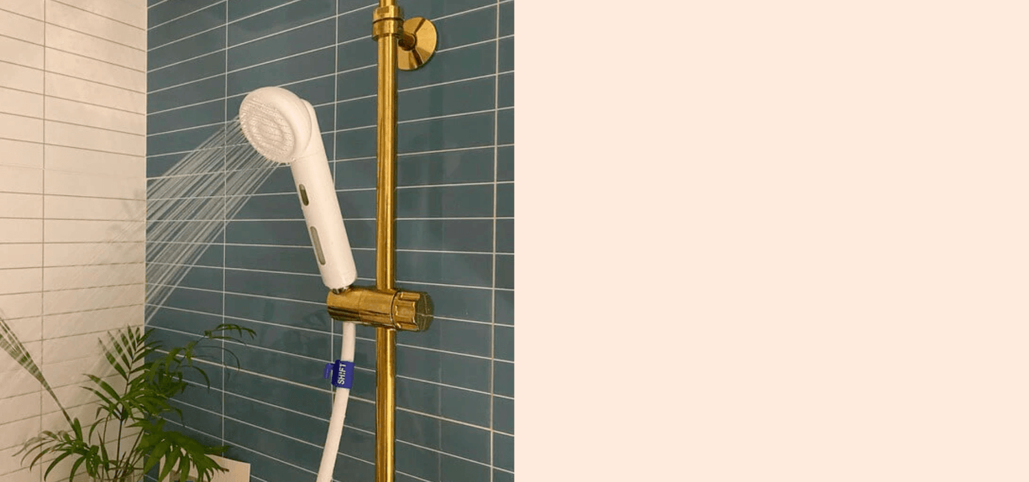 Brass Finish Bathrooms - Our white shower head goes well with any existing finishes. See real-life photos from actual customers.